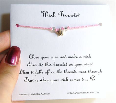Free Printable Wish Bracelet Cards